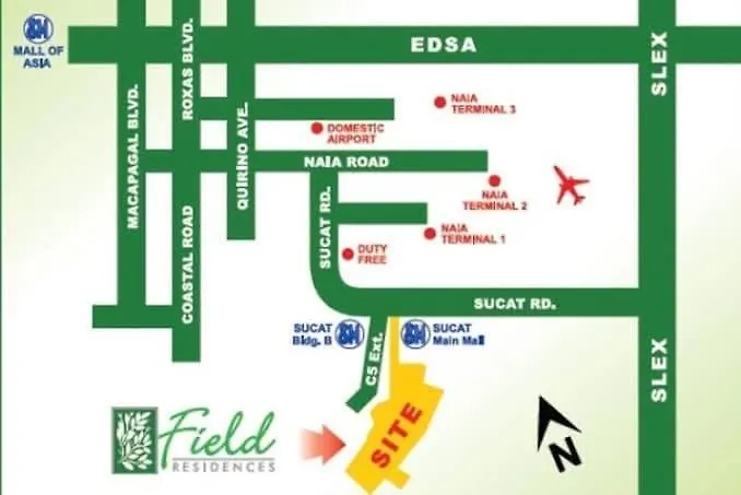 Apartamento Field Residences Near Airport Manila